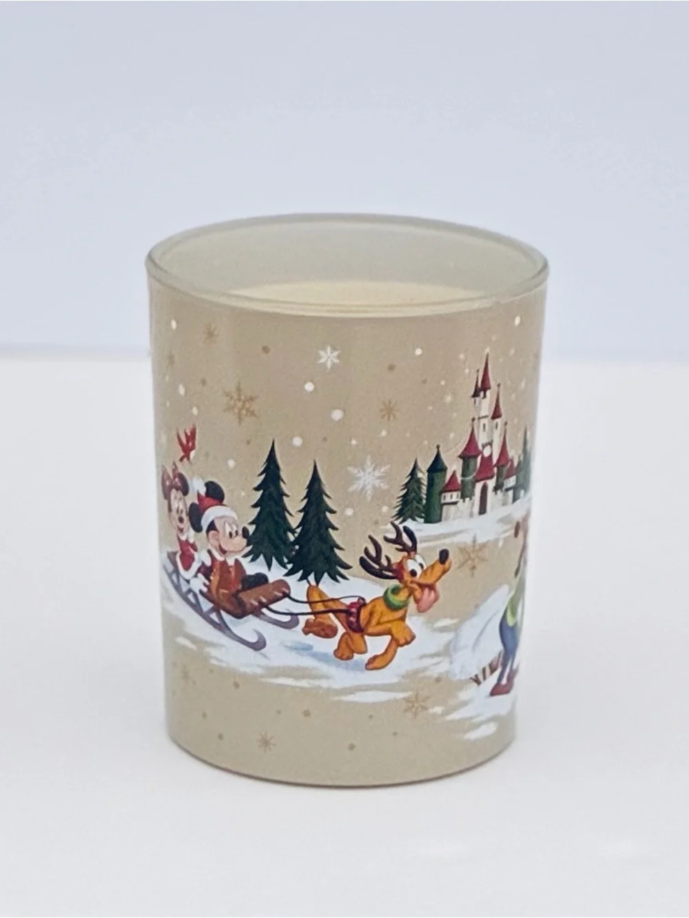 Disney Parks Christmas Mickey & Friends Holiday Light-Up Candle 5”